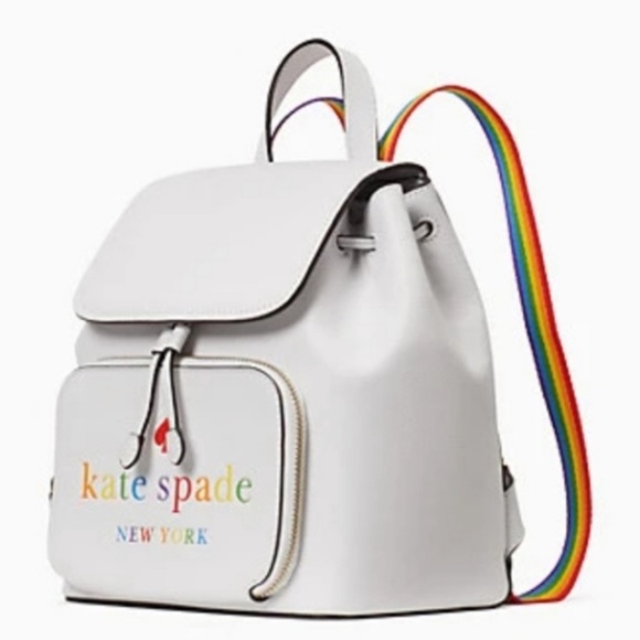 NWT Kate♠️Spade Darcy Flap Pride?Rainbow Backpack main image 10